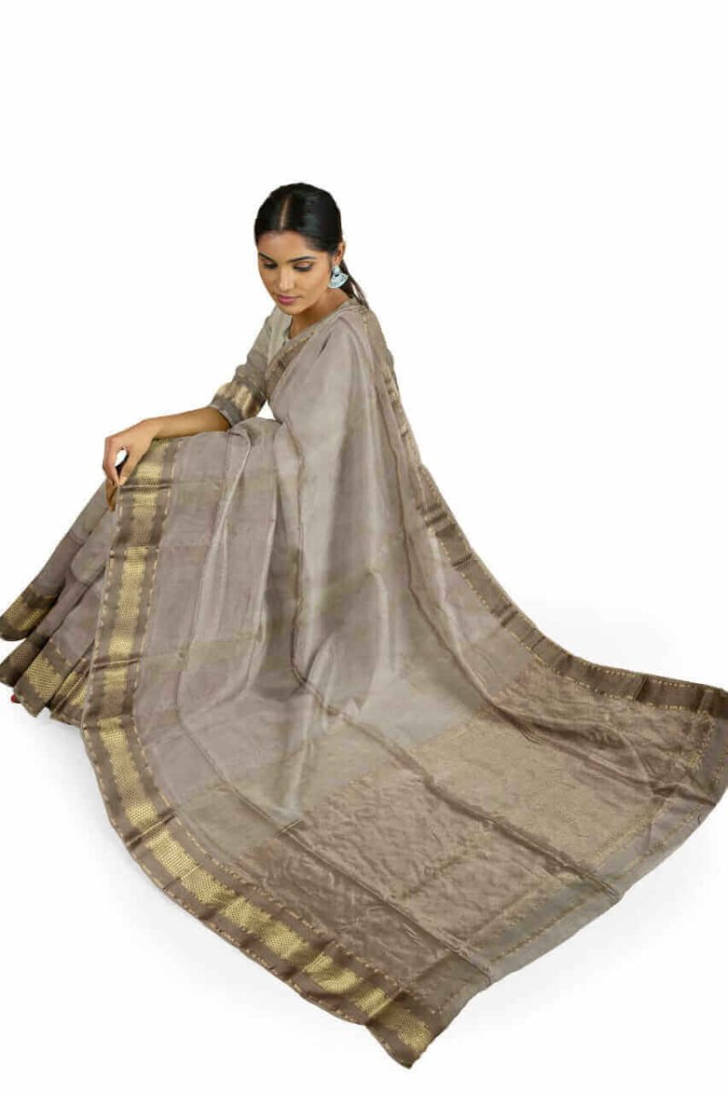 handloom silk by cotton saree