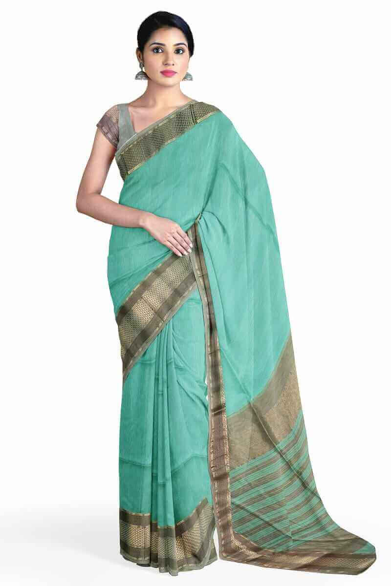 silk by cotton beatiful maheshwari saree