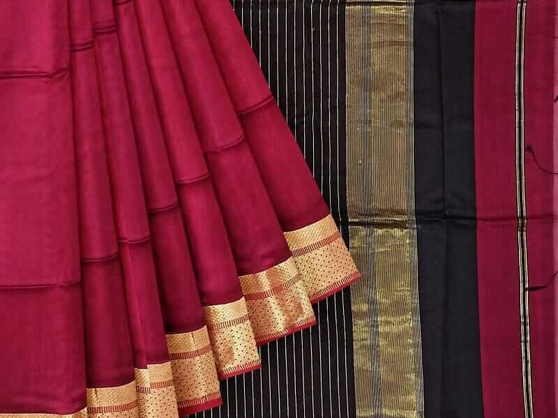 best handwoven rani colurs saree