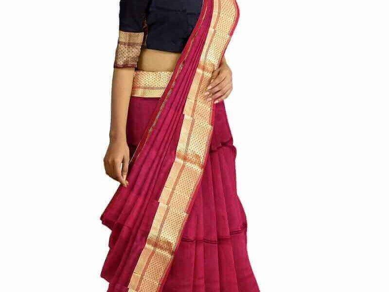 best handwoven rani colurs saree
