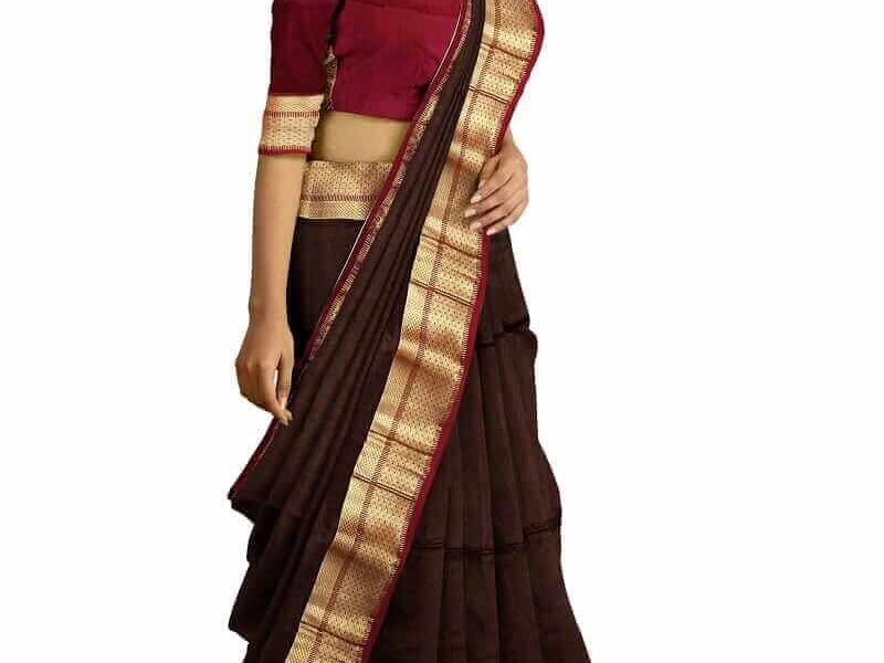 coco handwoven party wear saree