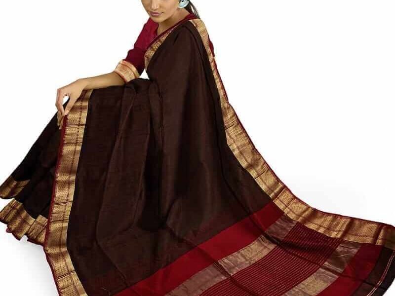 coco handwoven party wear saree
