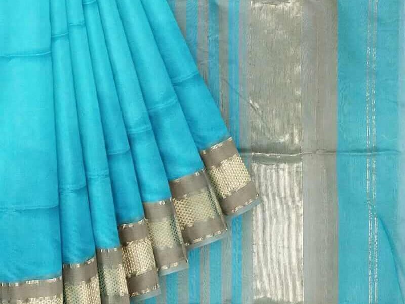 cotton silk handwoven maheshwari saree