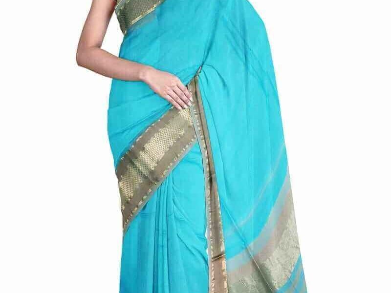 cotton silk handwoven maheshwari saree