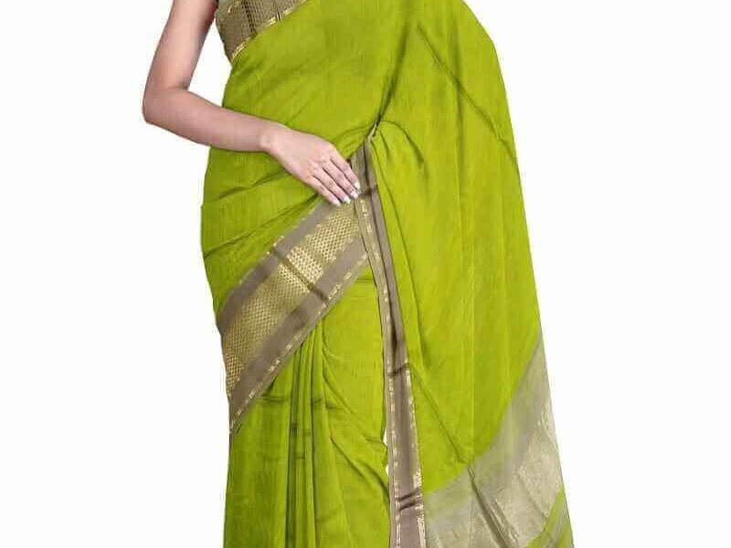 beatiful maheshwari handloom cotton silk saree