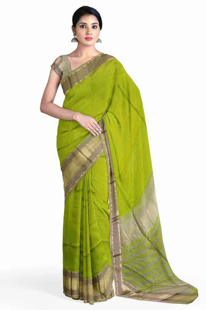 beatiful maheshwari handloom cotton silk saree