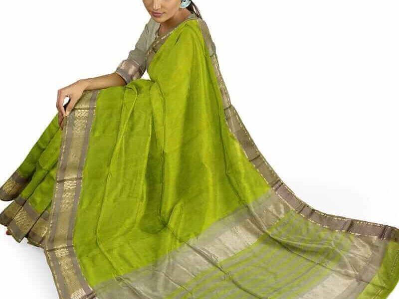 beatiful maheshwari handloom cotton silk saree