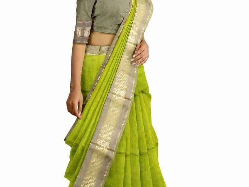beatiful maheshwari handloom cotton silk saree