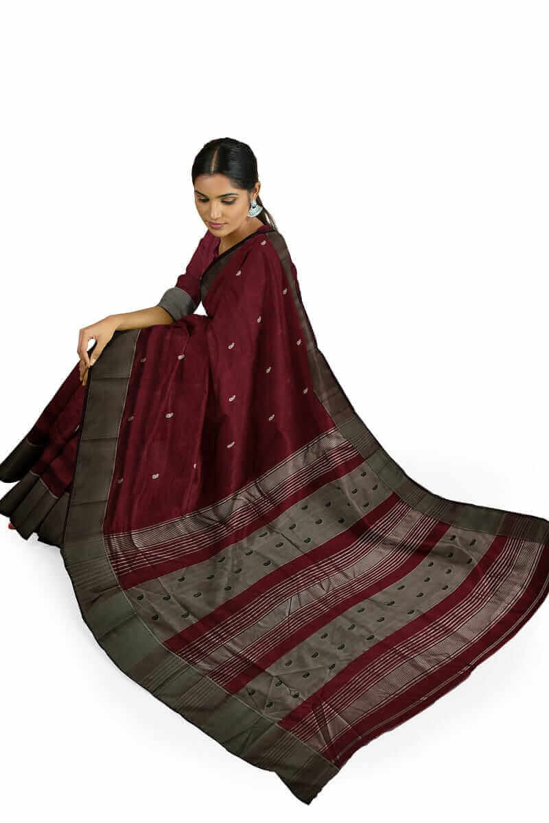 Maheshwari handloom extra weve buti saree